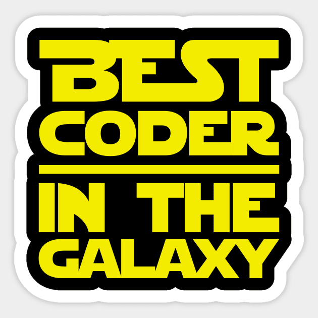 Best Coder In The Galaxy Sticker by fromherotozero